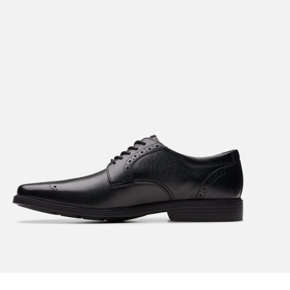 NWT Clarks Men\'s Collection Clarkslite Tie Slip On Dress Shoes Black SZ-14 main image 6